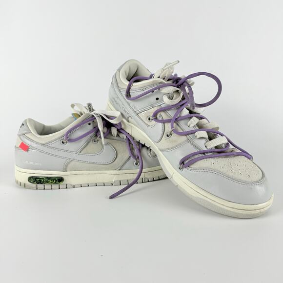 Nike Dunk x Off-White Low Sneakers Men's 9.5 'Lot 47 of 50' DM1602-125 - Picture 1 of 12